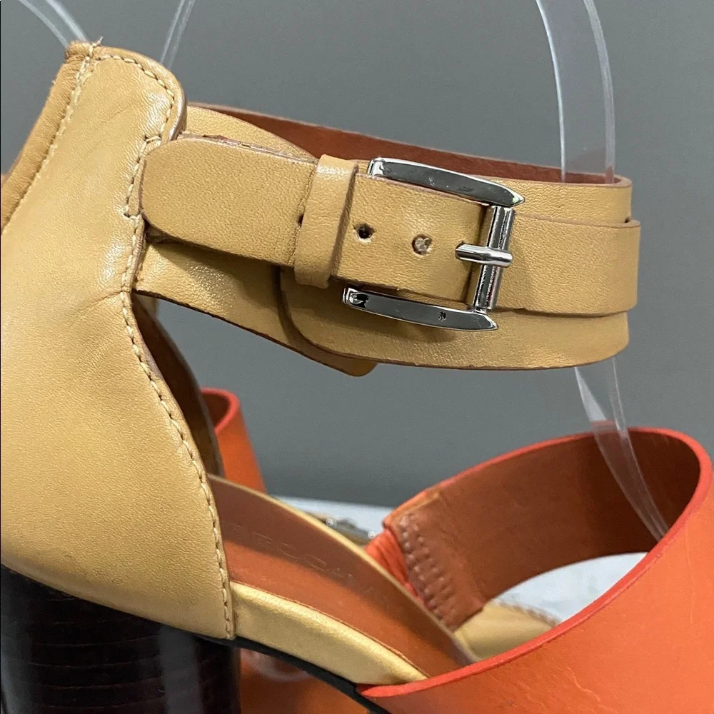 Rebecca Minkoff Double Strap Block Heel Open Toe Sandals/Heels Size 7 - Picture 10 of 16